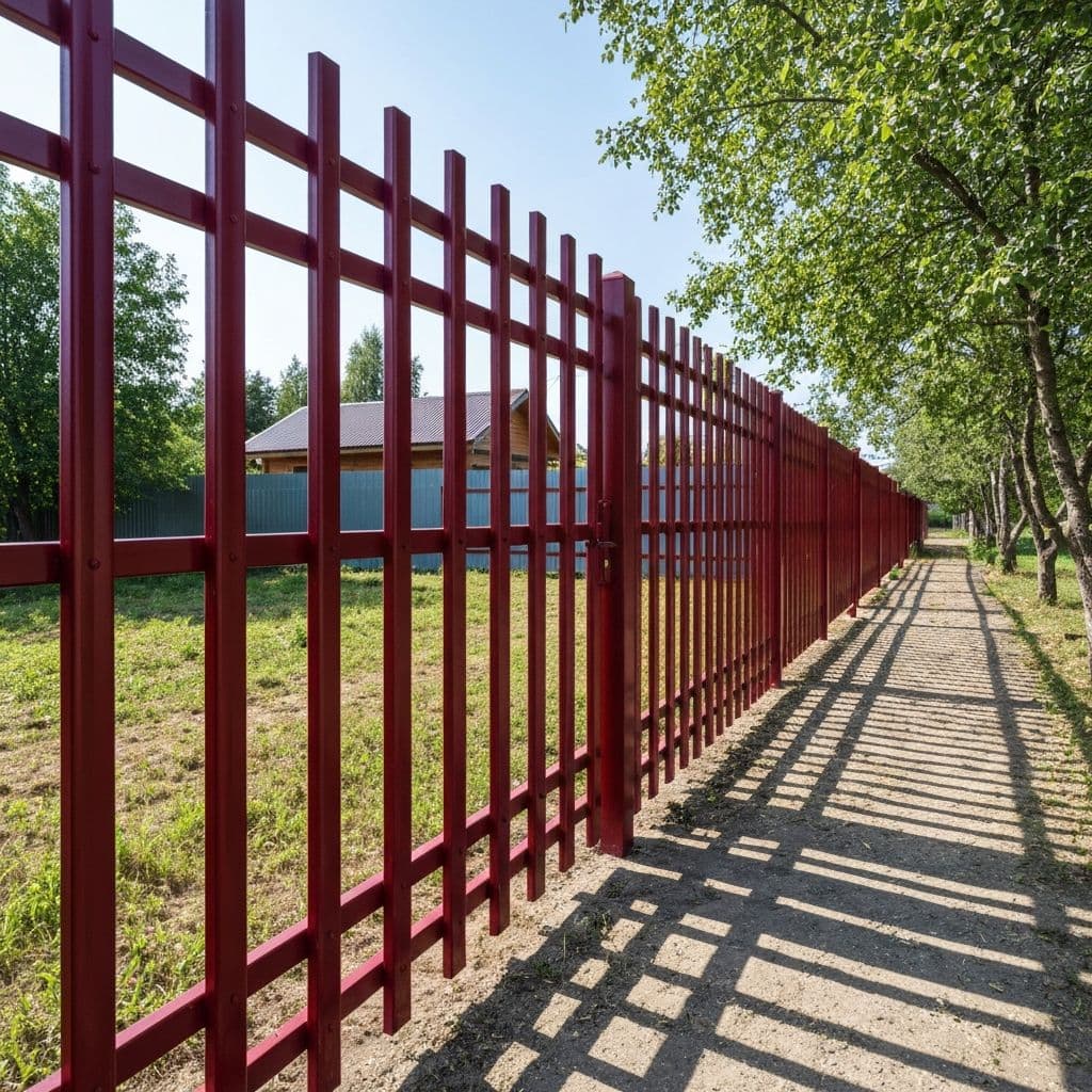 Забор из штакетника в ряд — пример работы 5, Москва и область